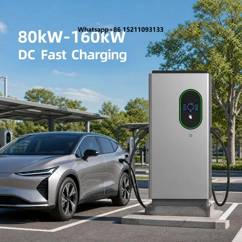 CE Best Sale  CCS2 OCPP1.6  80/120/160 kW Commercial DC Fast Charging Pile 380V Input Universal