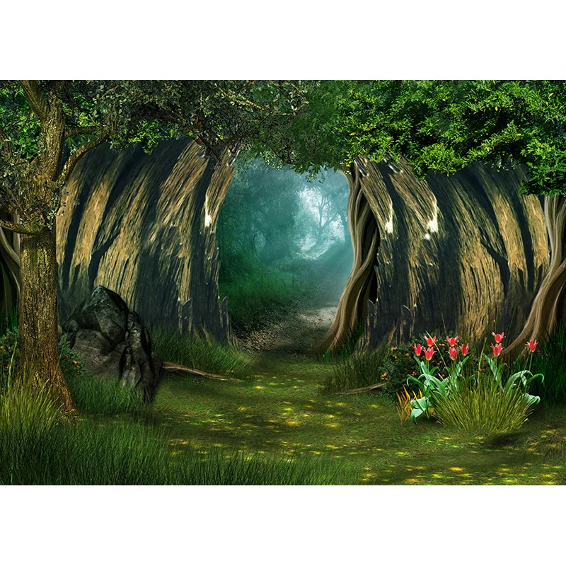 Nitree Halloween Backdrop Pumpkin Lantern Castle Forest Moon Tombstone Photography Background Photo Studio Props  NG-11