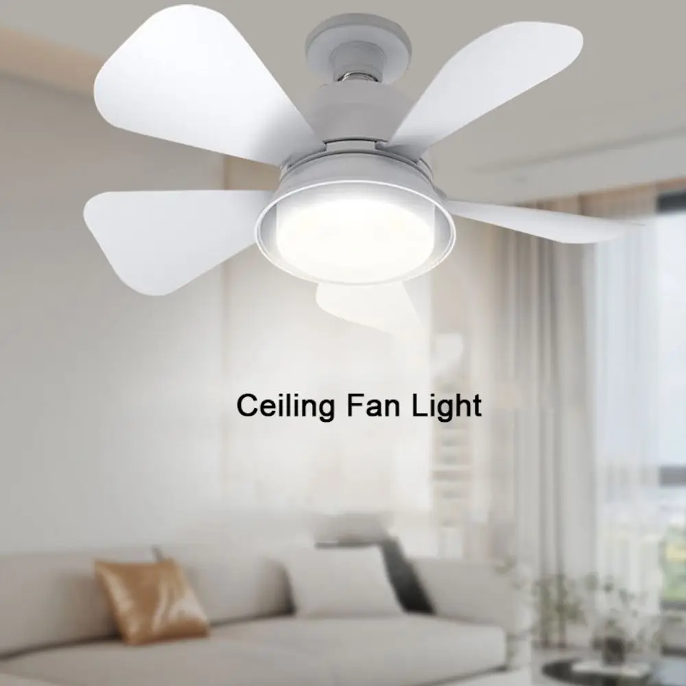 

2 in 1 Ceiling Fan Light 3 Gears Dimming Energy Saving Hanging Fan with LED Light Quiet Eye Protection Ceiling Lamp Dining Room