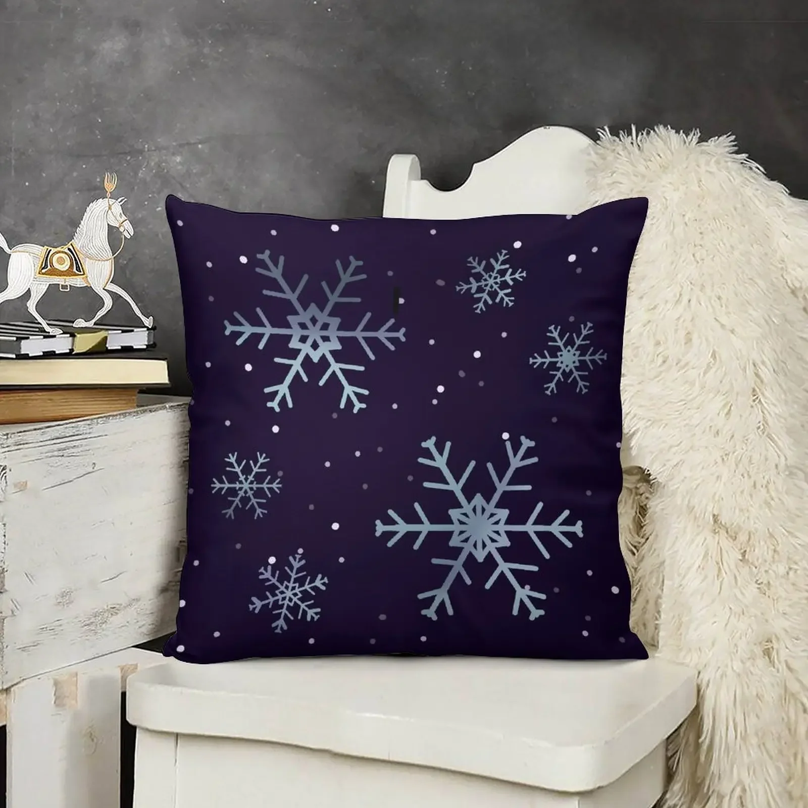 

snowflakes Throw Pillow Decorative Cushions Sofa Pillow Cover pillow