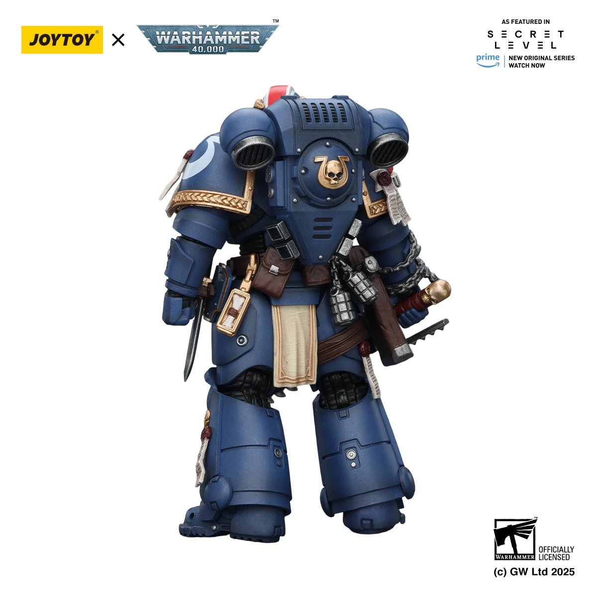 

【In stock】JOYTOY 1/18 Action Figure Warhammer 40K Ultramarines Titus with Laurels of Victory Model Toy