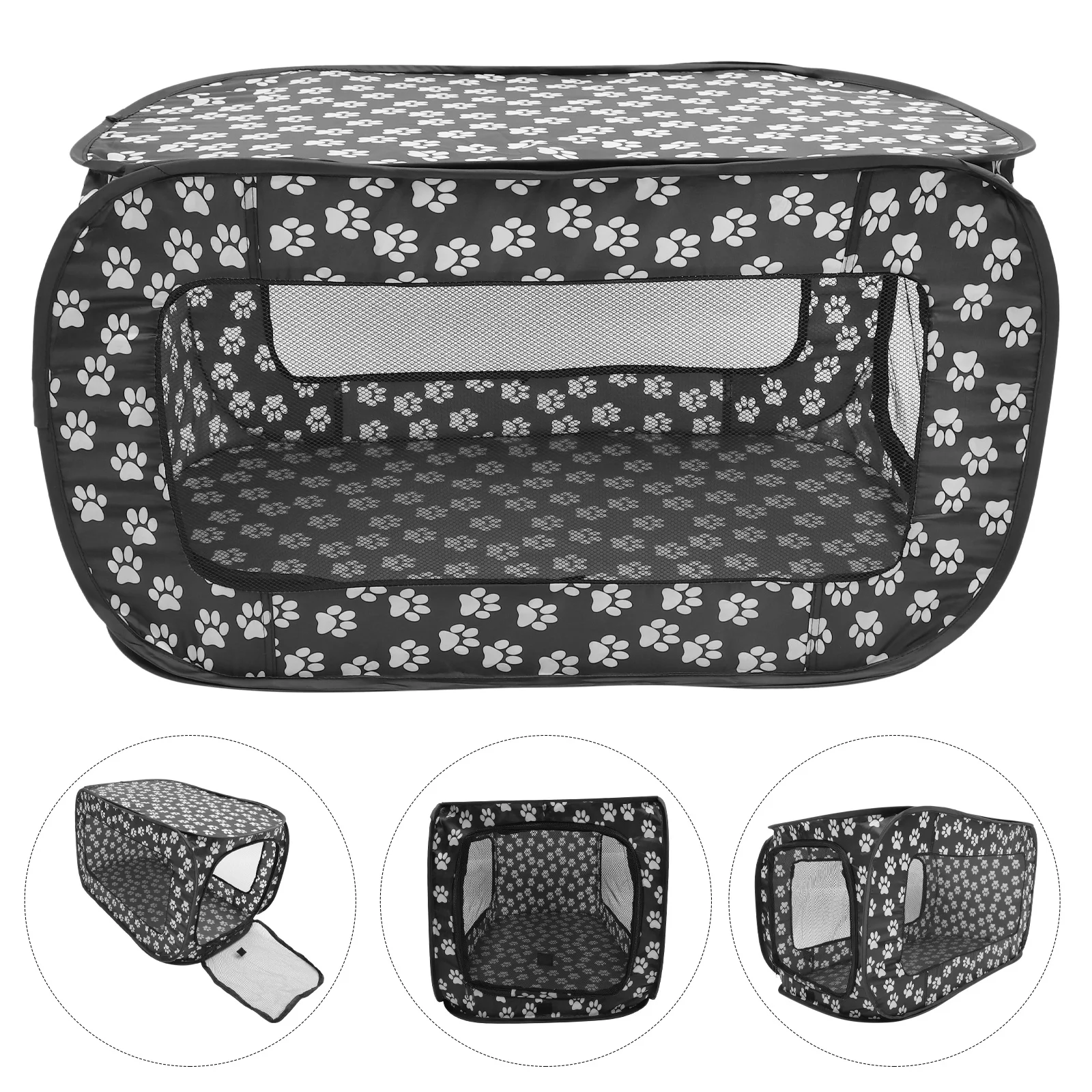 Portátil dobrável pet tenda cão cercadinho cerca filhote de cachorro tenda ao ar livre malha gato ninho pequenos cães interior ao ar livre ninho para animais de estimação