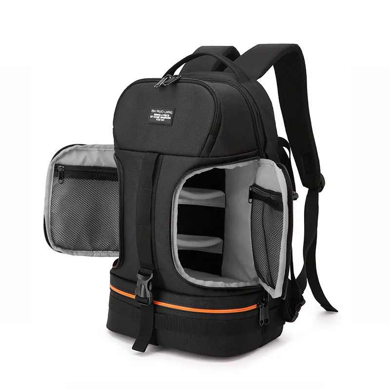 Ransel Kamera DSLR Outdoor Kapasitas Besar Bahan Oxford Tahan Air Kompatibel dengan Laptop 15.6 Inch untuk Canon Nikon