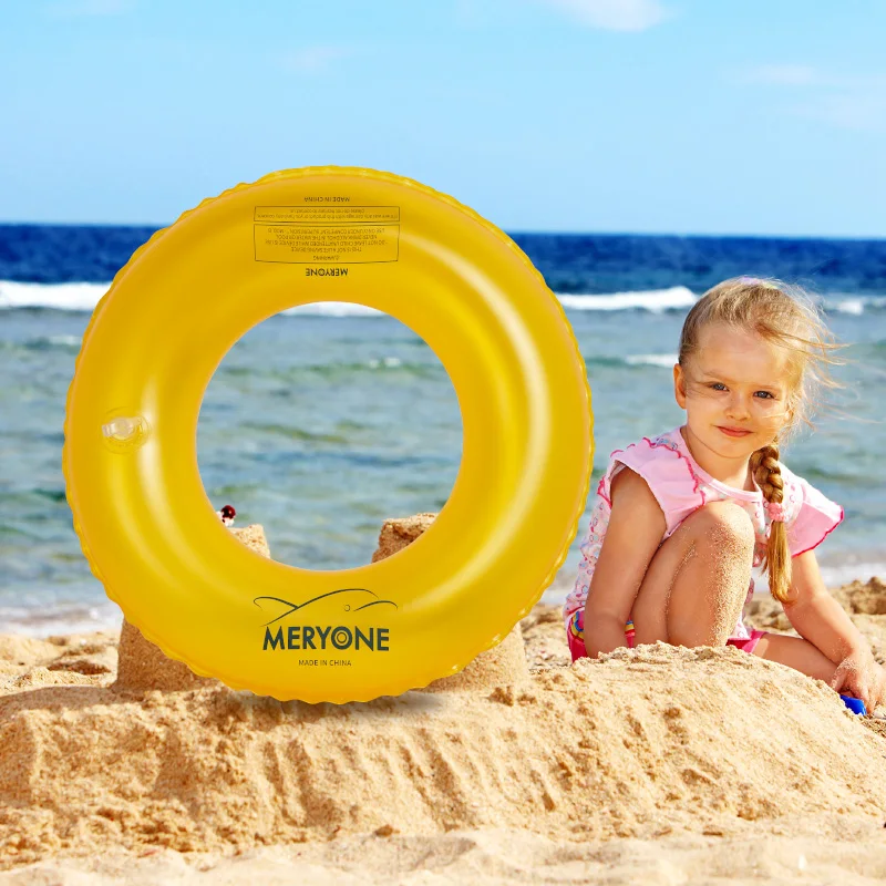 Adult Inflatable Lifebuoy Children Inflatable Thickened Single Layer Swimming Ring