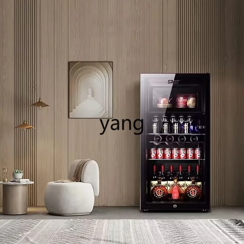 cq single door transparent glass door ice bar refrigeration fresh refrigerator compressor refrigeration wine cabinet