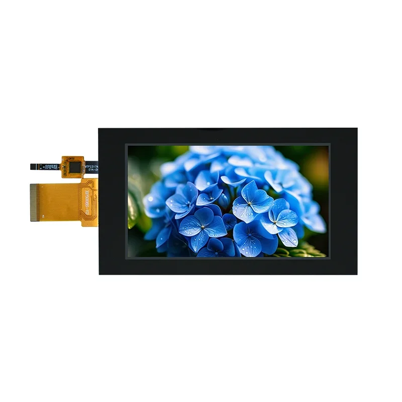 Tela lcd ips de 5.0 polegadas, resolução 480x854, driver st7701, tela de toque capacitiva, interface rgb, 40 pinos