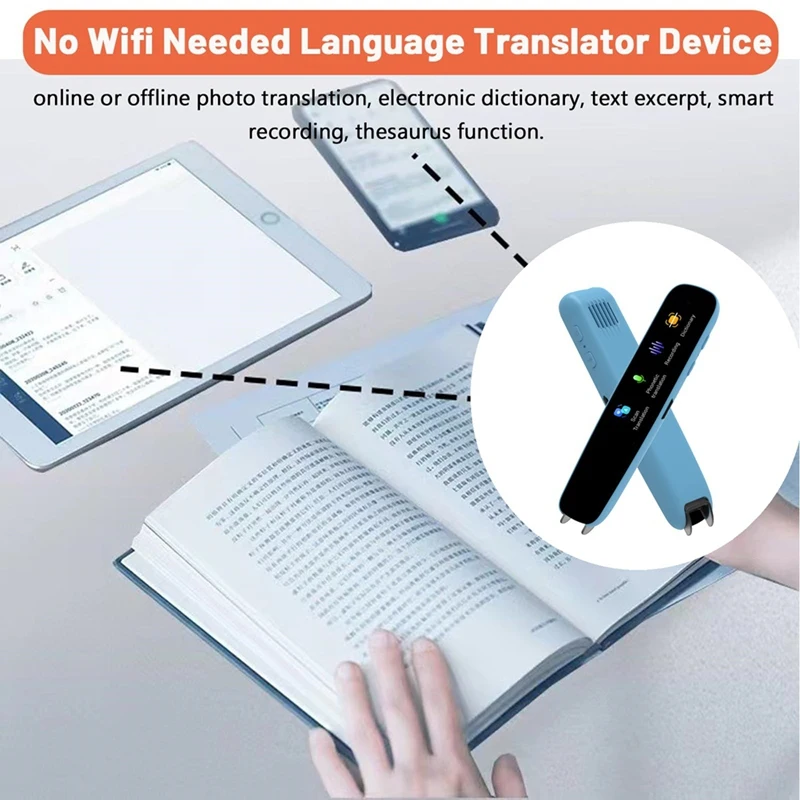 Instant Voice Translator, Language Translator Device No Wifi Needed, 112 Languages Translation Pen Traductor