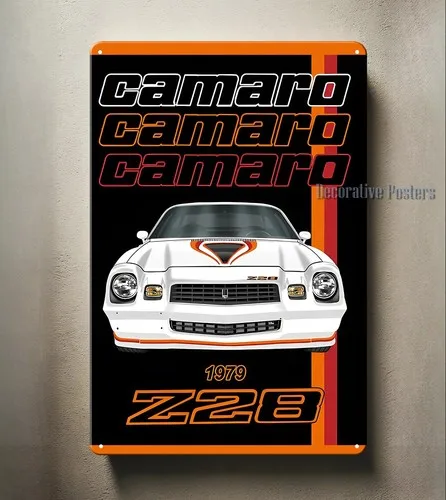 Y1,Camaro 1979 Z28 Car Metal Poster - Collectable Sign -aluminum