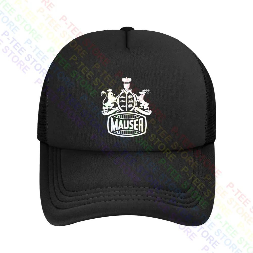 Mauser logotipo Baseball Cap, Chapéu De Balde De Malha, Snapback Caps, Por Epson