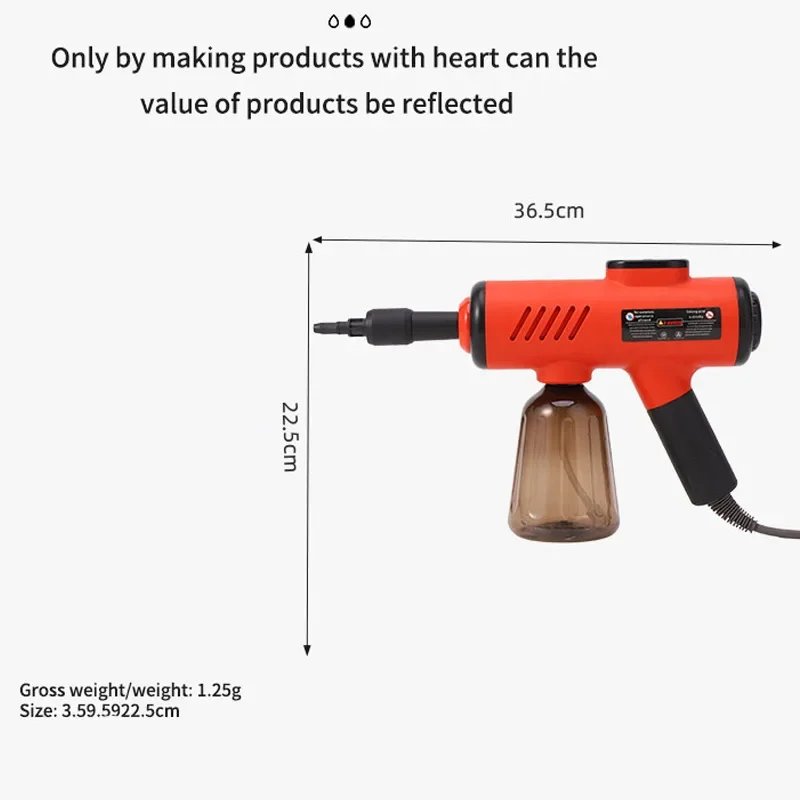 Ручной пароочиститель высокого давления, высокая температура, стерилизация, бытовой кухонный кондиционер, очиститель вытяжки 1200 Вт