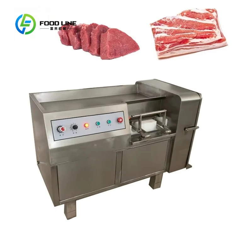 Customized Fresh Meat Cutter Meat Cube Cutting Slicer Frozen Meat Dicing Machine Commercial High Efficiency Food Processing