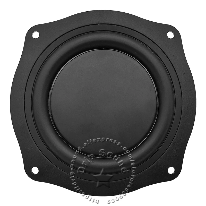 2 قطعة 4.47 "بوصة المتكلم السلبي المبرد مساعد باس مكبر الصوت المطاط الاهتزاز لوحة 113.6 مللي متر # أسود