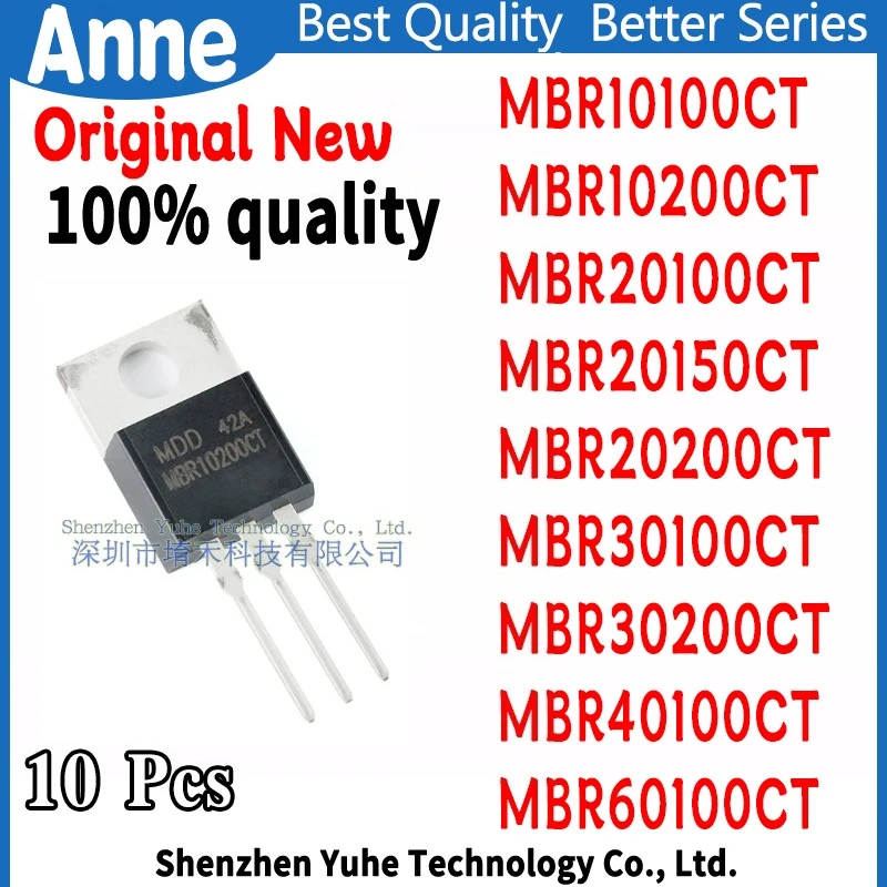 (10piece)100% New MBR30100CT MBR10100CT MBR10200CT MBR20100CT MBR20150CT MBR20200CT MBR30200CT MBR40100CT MBR60100CT TO-220