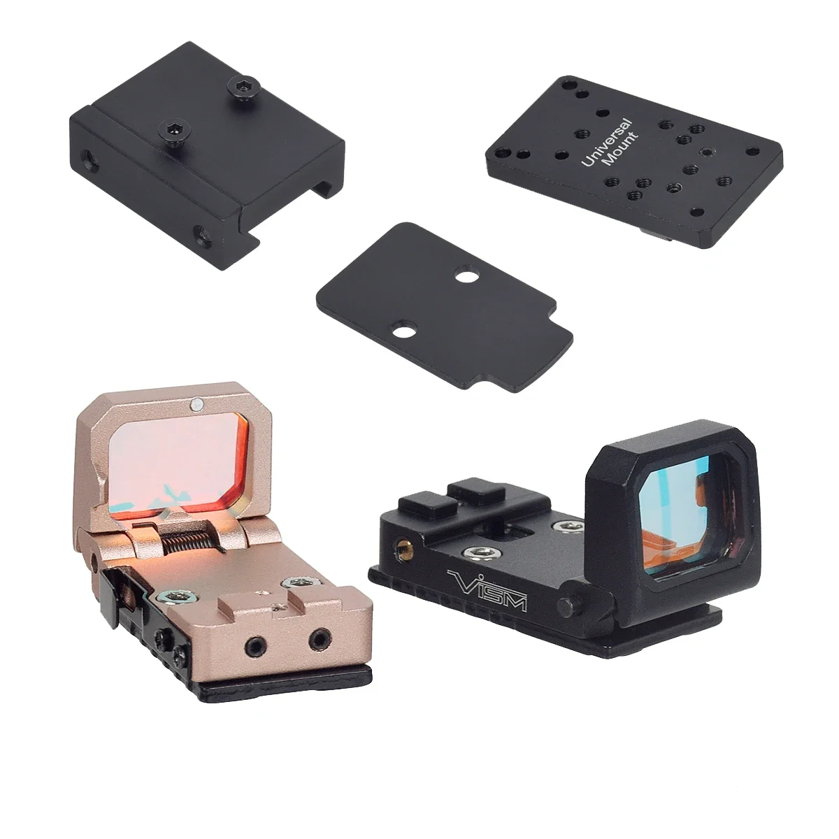 Tactical VISM Flip Up Red Dot Sight Reflex Scope Collimator Optics Scope For Glock 17 MOS 1913 Mount Hunting Optics Scope - view 2