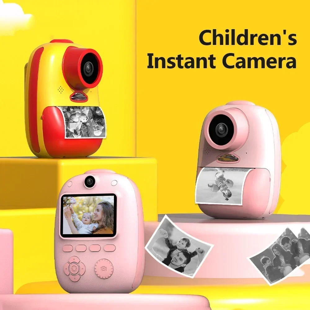 Children Camera Instant Print Camera For Girls Birthday Children's Gifts Kids Camera Instantane With Thermal Photo Paper Toys