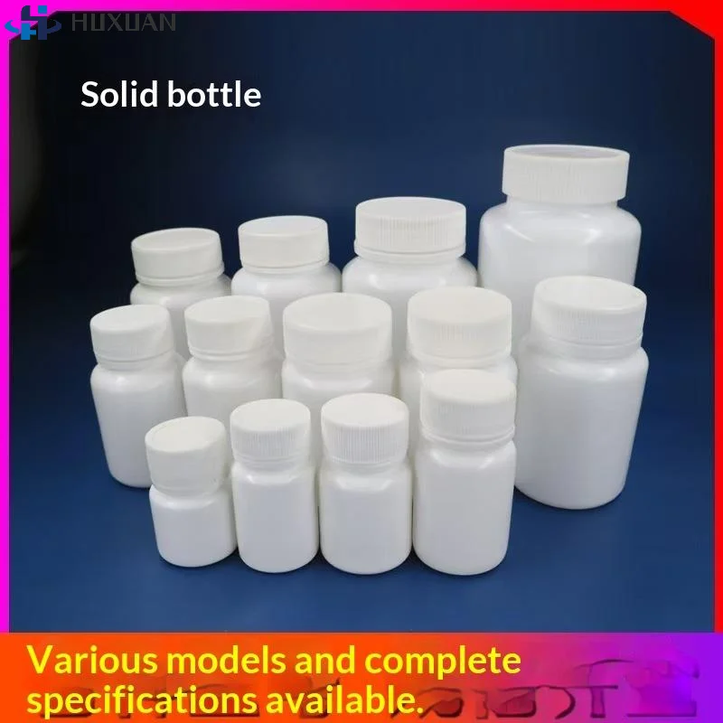 10Pcs 15ml-100ml HDPE Empty White Plastic Pill Bottles Leak Proof Screw Lids Food Grade For Capsules Powders Supplements Travel
