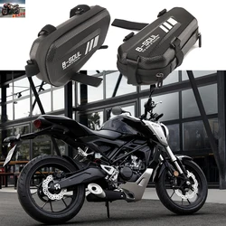 Waterproof Hard Shell Triangle Side Case Bag For Honda Cb125r Cb500x Cb500f Cb500r Cb650f Cb650r Cb1300 Tool Storage Case Parts