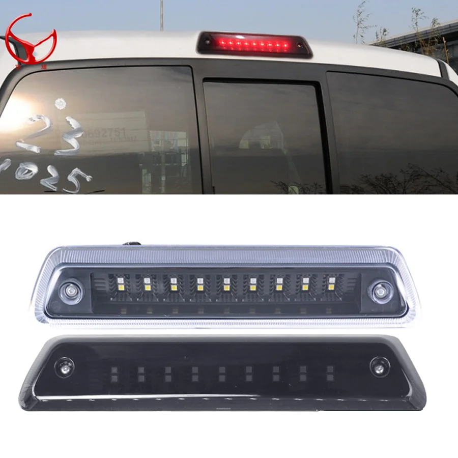 

1Pc Third Brake Light Rear High Mount Car 3rd Brake Lamp Fit For Ford F150 2009 2010 2011 2012 2013 2014 White / Smoke Black