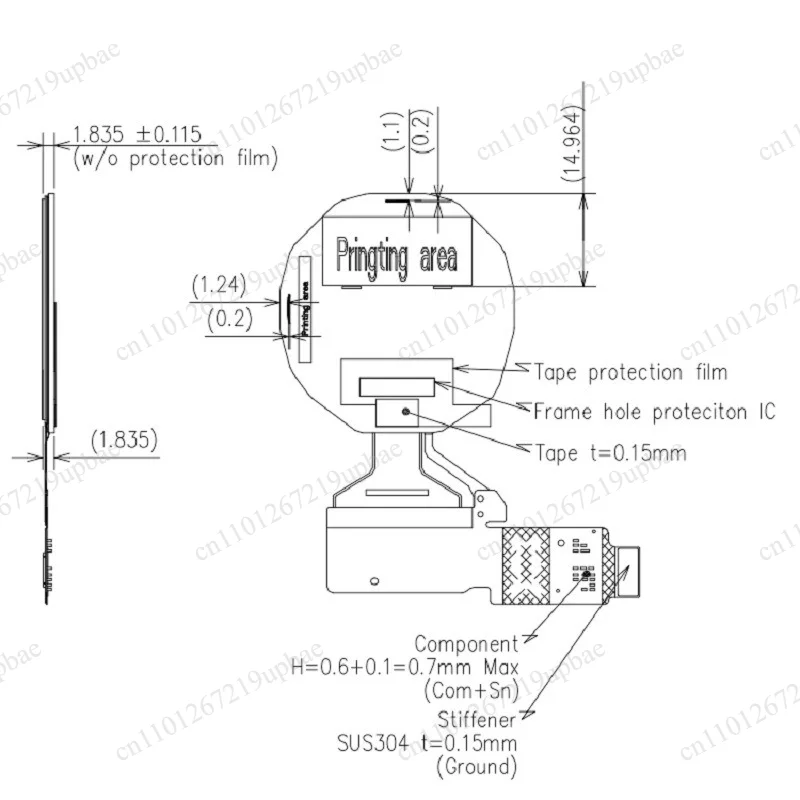 

1.34-inch 320*320 Circular MIP Screen LPM013M501A Low-power Smart Wearable Screen That Can Be Viewed Under Strong Light