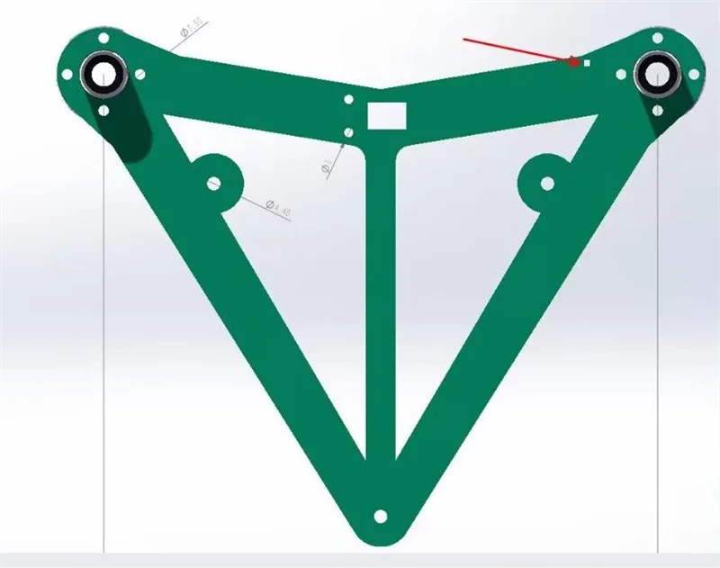 Funssor CNC Bed Frame Checkmate for Rook MK13D Printer Aluminum Machined Bed_Frame_MK1.1 Bed Carriage Plate