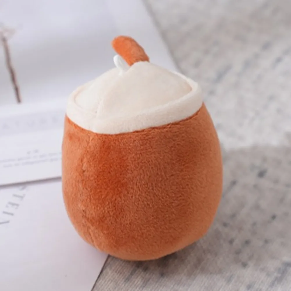 Tasse à thé à bulles en peluche 11cm, thé au lait, sac à dos créatif de dessin animé, pendentif en peluche, coussin d'oreiller, porte-clés en peluche douce