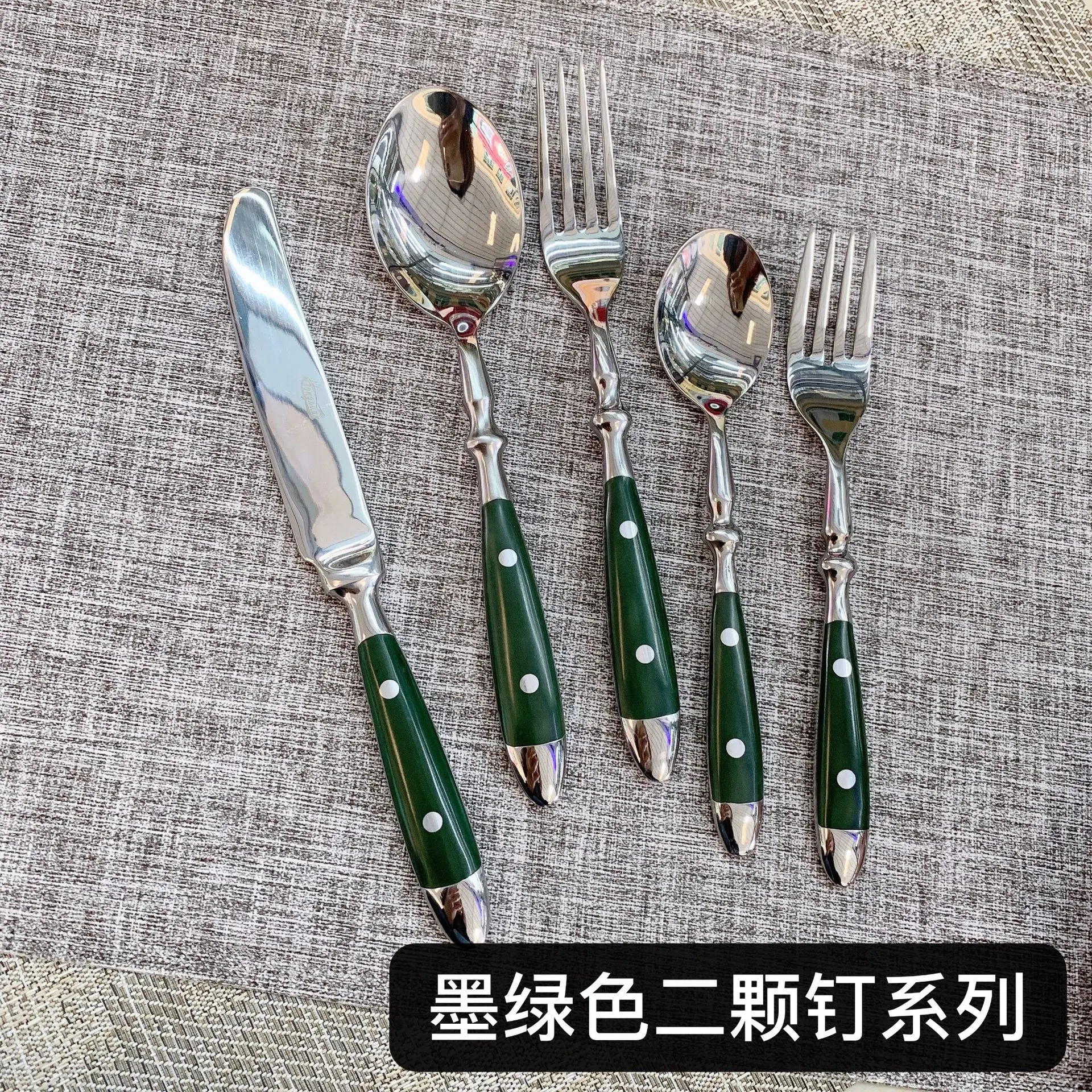 304 Stainless Steel Western Food Tableware Knives, Forks and Spoons Hotel Supplies Restaurant Household Tableware