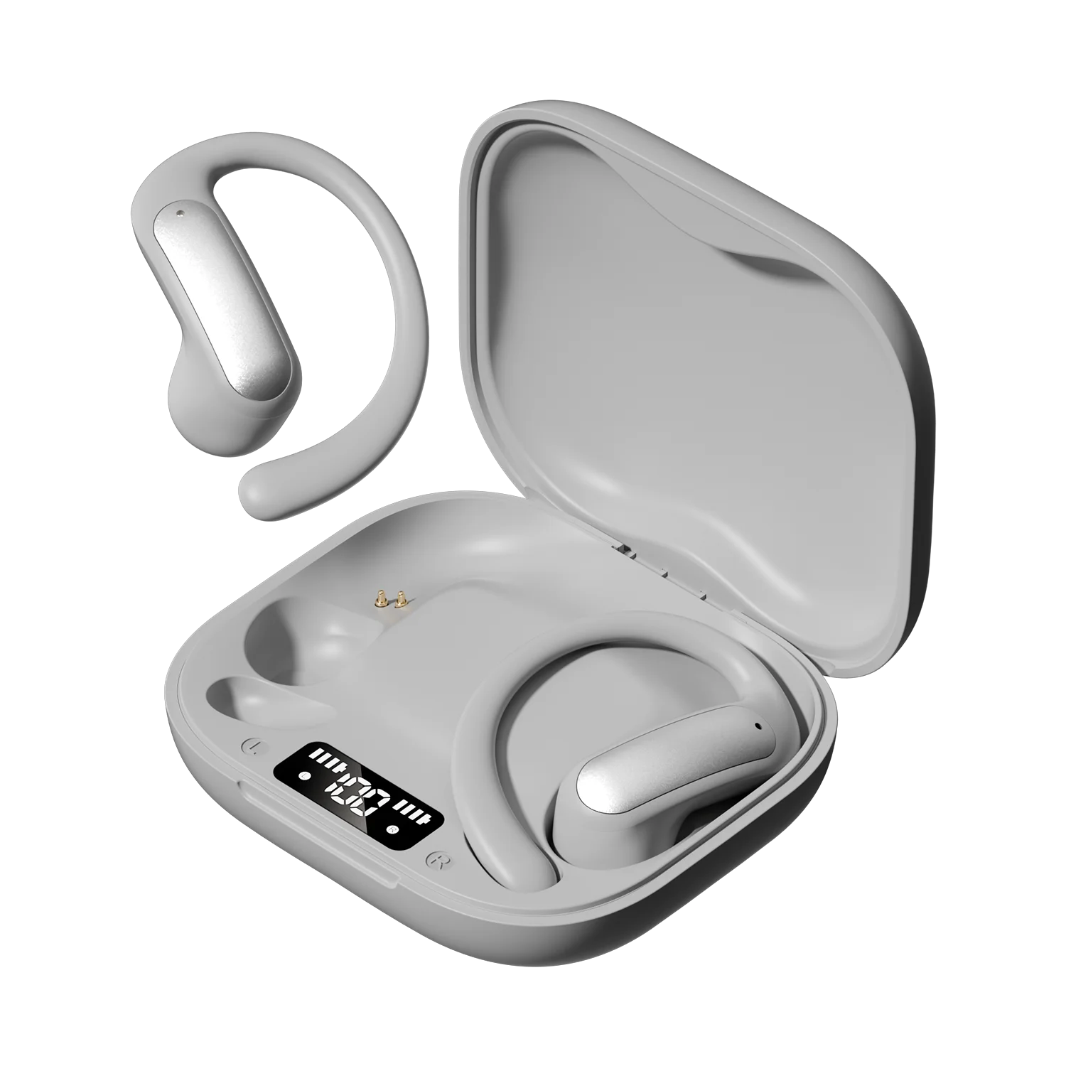 

XIZON M140 Open-Ear Headphones, True Wireless Bluetooth Earphones with Microphone, Earhook Earbuds with 48 Hours of Playtime