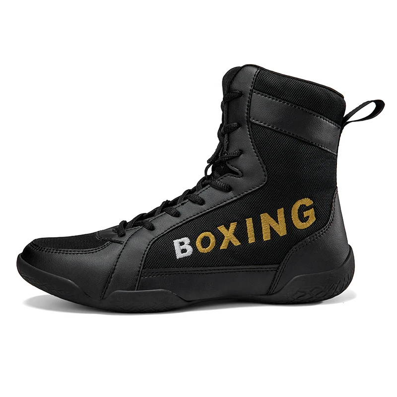 Indoor Fitness Training Wrestling Shoes Lightweight Breathable Non-slip Sneakers Men's Large Size Competition Boxing Shoes