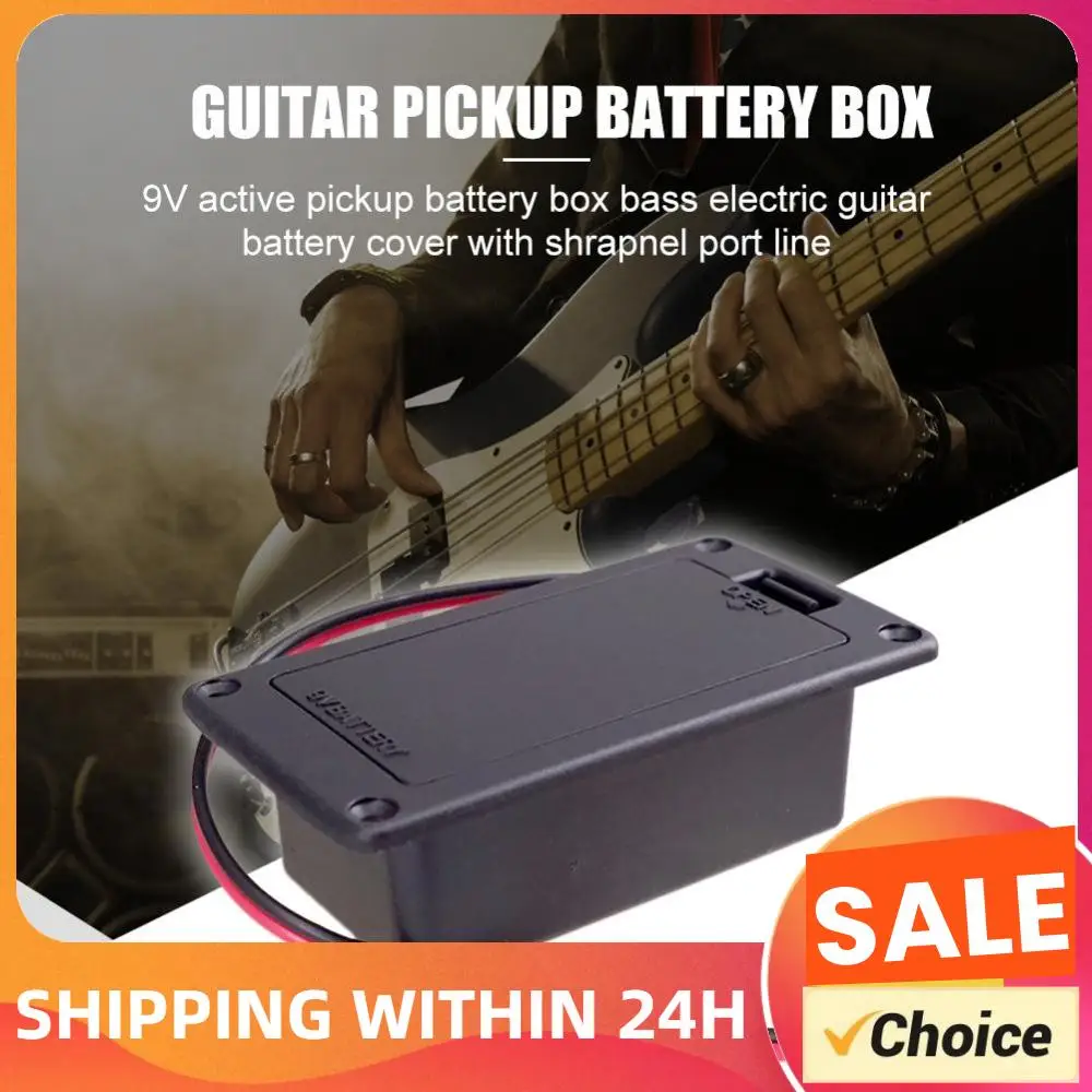 9V Pickup Battery Holder Case Box Compartment Cover Acoustic Guitar Replacement