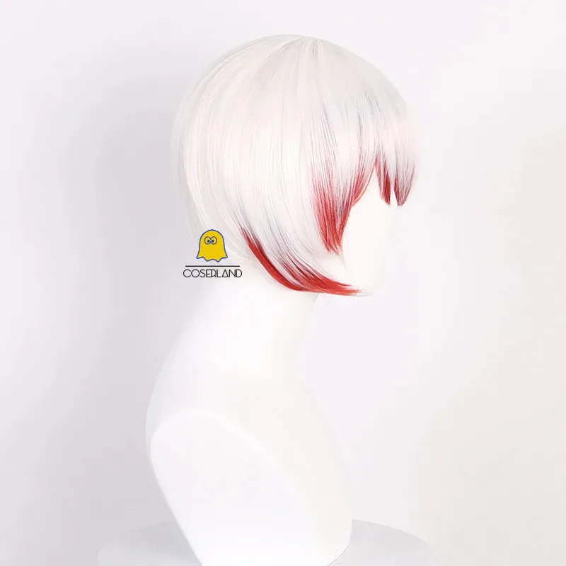 2025 ♥   جديد كوزرلاند أنيمي Saigiku جونو شعر مستعار تأثيري أقراط أحمر أبيض قصير الشعر الصيد الكلاب حفلة الهالوين الرجال النساء الدعامة ☆ ★