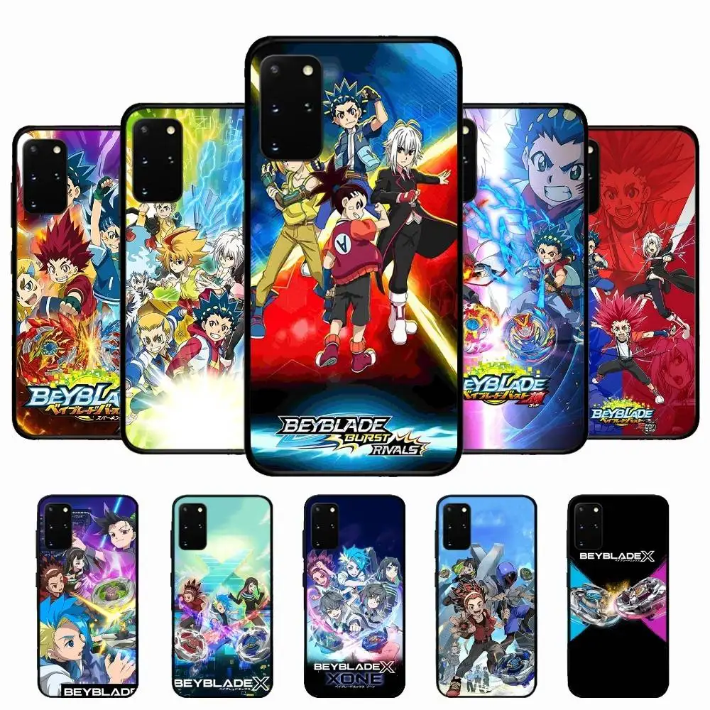 Funda de teléfono Anime B-beyblade X para Samsung S 24 Fe 25 Ultra Plus 20 Lite 21 30 22 23 24 22 Ultra 5G
