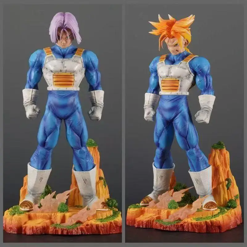 Popular Dragon Ball Cpr Trunks Gk Statue Double Head Design Replaceable Anime Figure Desktop Decor Collectible Gift for Fans