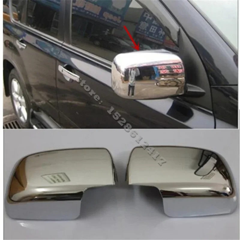 

car accessories FOR Nissan X-Trail X Trail T31 2008-2013 ABS Chrome Rearview Side Door Mirrors Cover Trim mirror Car modeling