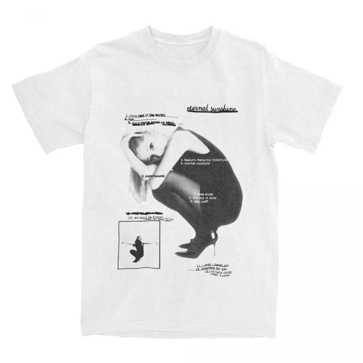 Eternal Sunshine Tracklist Music T-Shirt Summer Ariana Grand