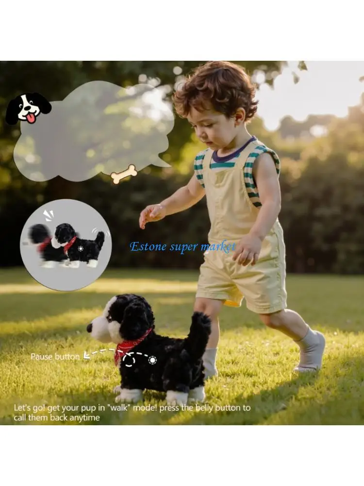 090B Electric Plush Companion Toy Dog Listens To Instructions For Kids Enjoyment
