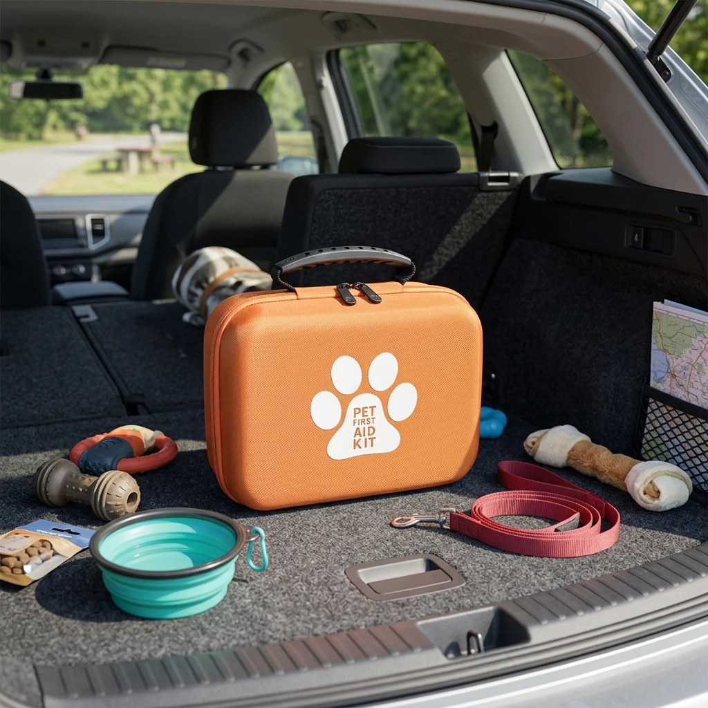 Resistant Large Capacity Pet Emergency Survival Kit Heavy Duty First Aid Bag for Off-road Adventure Camping Safety
