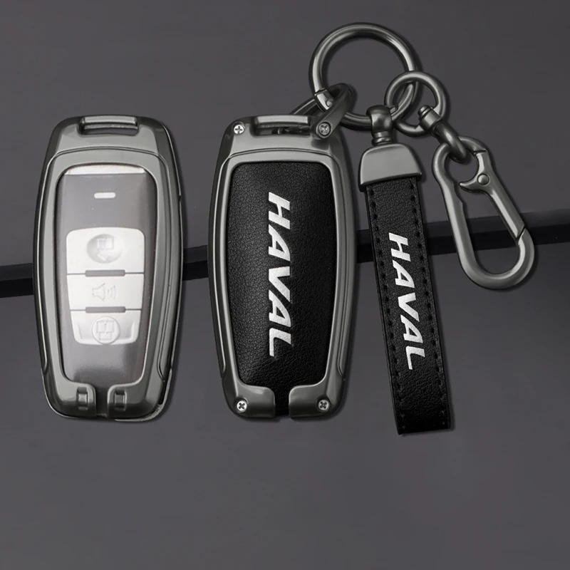 

Alloy Car Key Case Cover for Great Wall Haval H6 Jolion 2022 H7 H4 H9 F5 F7 F7X F7H H2S GMW Metal Key Shell Keychain Accessories
