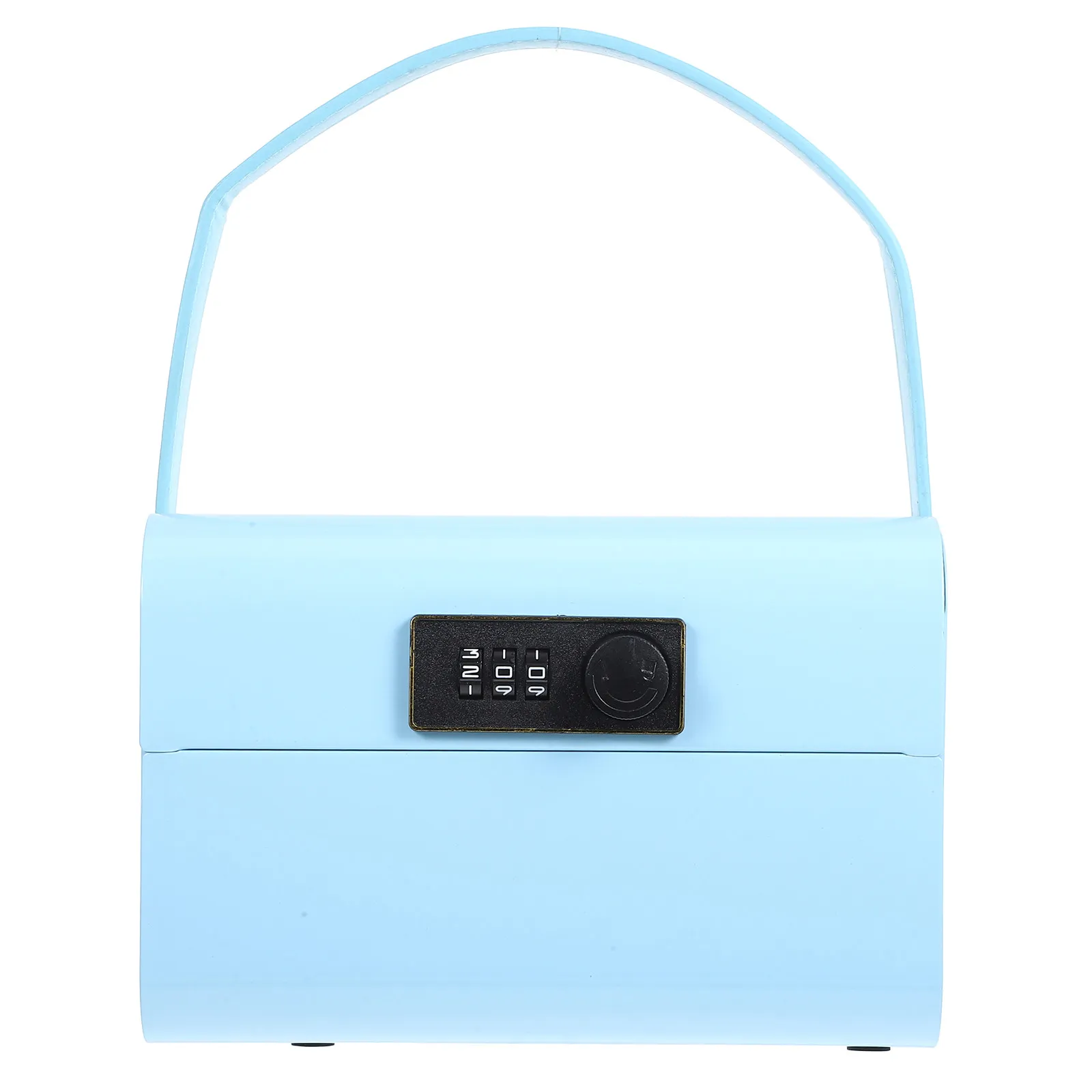 

Handheld Small Cash Box Metal Money Box Password Lock Piggy Bank Coin Jar Organizer Secure Storage Case for Kids