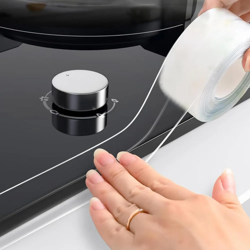 Ruban adhésif transparent imperméable pour cuisine et salle de bain, ruban anti-moisissure adapté aux chambres et aux salles de bain
