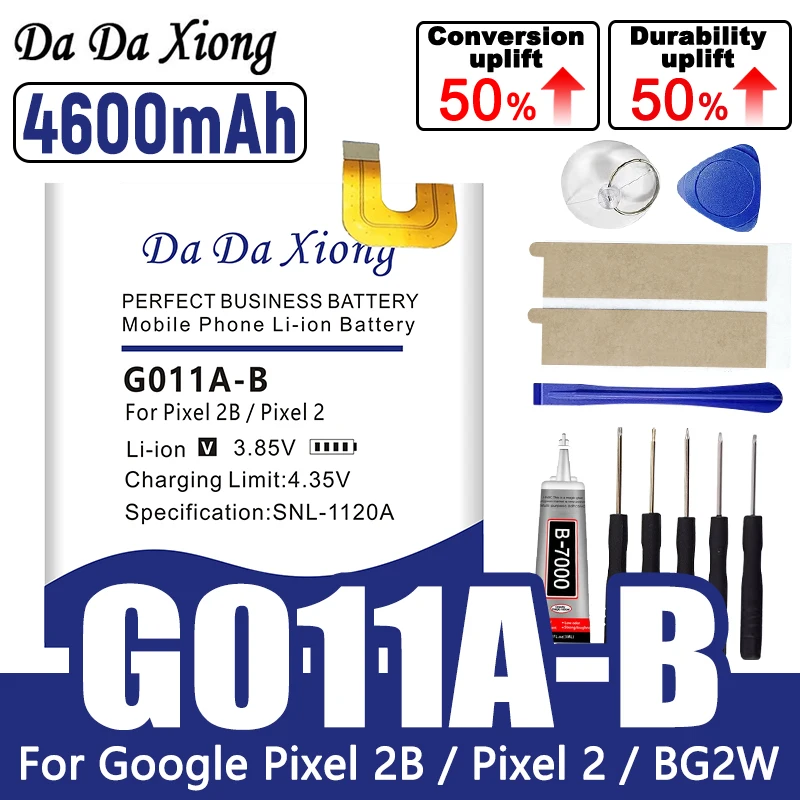 New 4600mAh BG2W G011A-B 100% New Battery For HTC Google Pixel 2B Pixel 2 Pixel2B Pixel2 Mobile Phone Battery In Stock