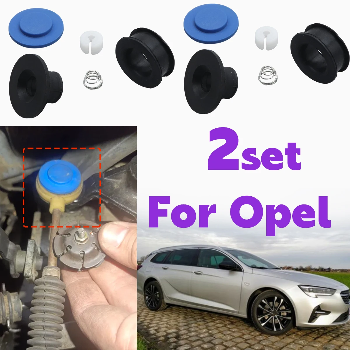 2set Gearbox Linkage Cable Bushing Repair Kit for Opel Insignia Sports Tourer 2016 G90 Manual Trans End Rod Accessories Replace