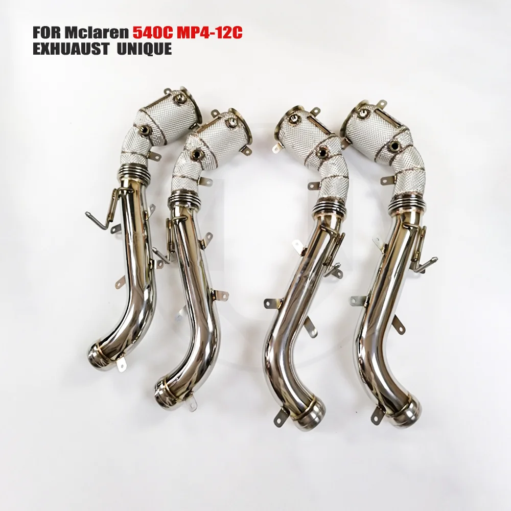 

UNIQUE Exhaust Manifold High Flow Downpipe for McLaren 650S MP4-12 Car Accessories With Catalytic Converter Header Catless Pipe