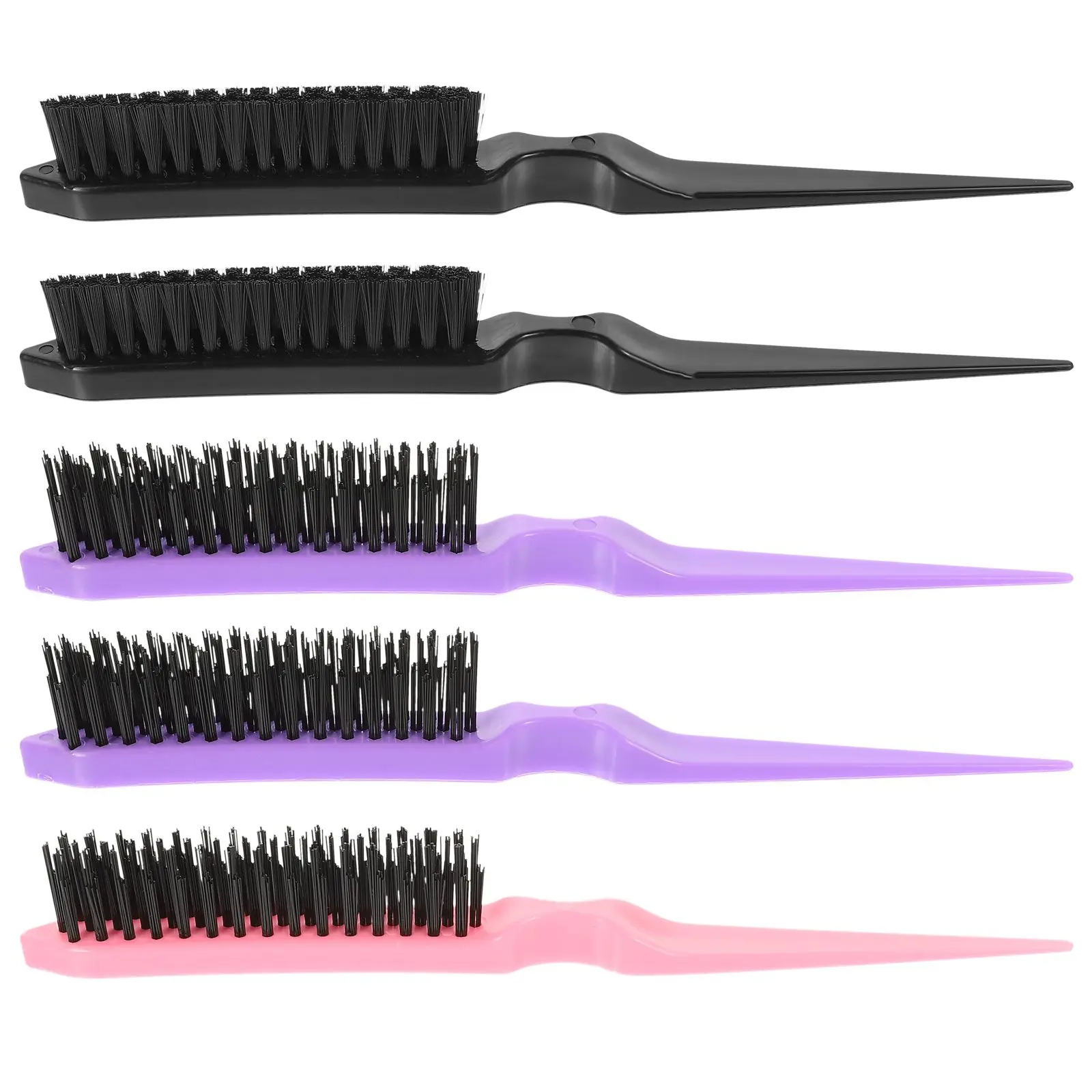 

6 Pcs Comb for Straight Curl Hair Portable Travel Bristle Flat Top Comb Hairstyle Women Men Foldable