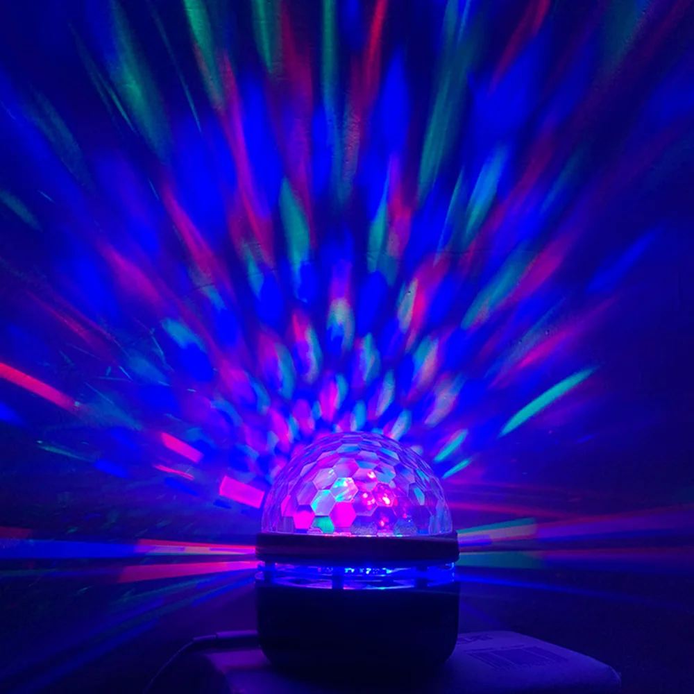 USB Starry Projector Light With 7Color Patterns Ocean Wave Night Lights for Home Bedroom Decoration Galaxy Projector Lamp