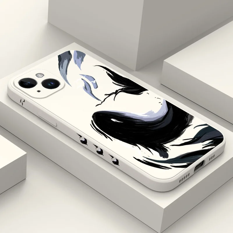 

Brush Whale Phone Case For iPhone 15 14 13 12 11 X XR XS SE2 SE2020 8 7 6 6S Plus Pro Max Mini Silicone Cover