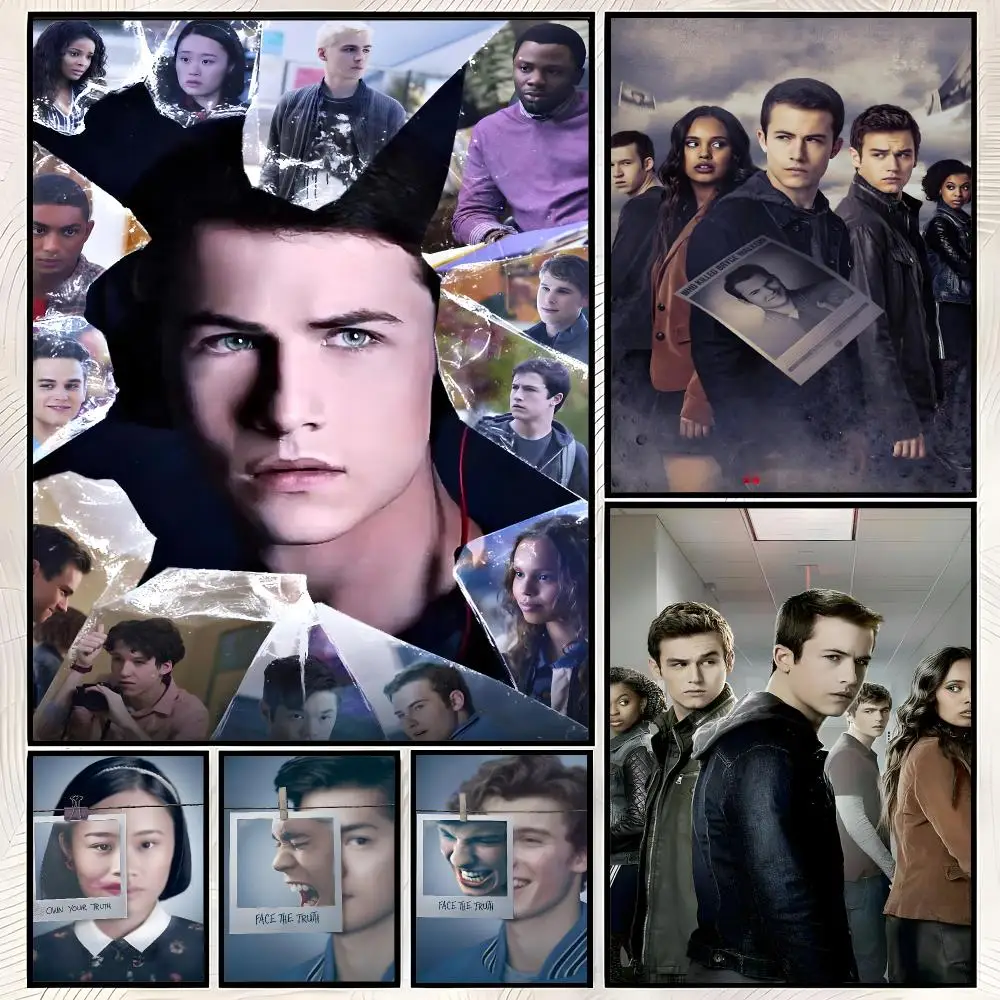 Show T-13 Reasons Why Poster Self-Stick HD PP paper Wall Art Poster, Waterproof Decor for Bedroom, Living Room and Home
