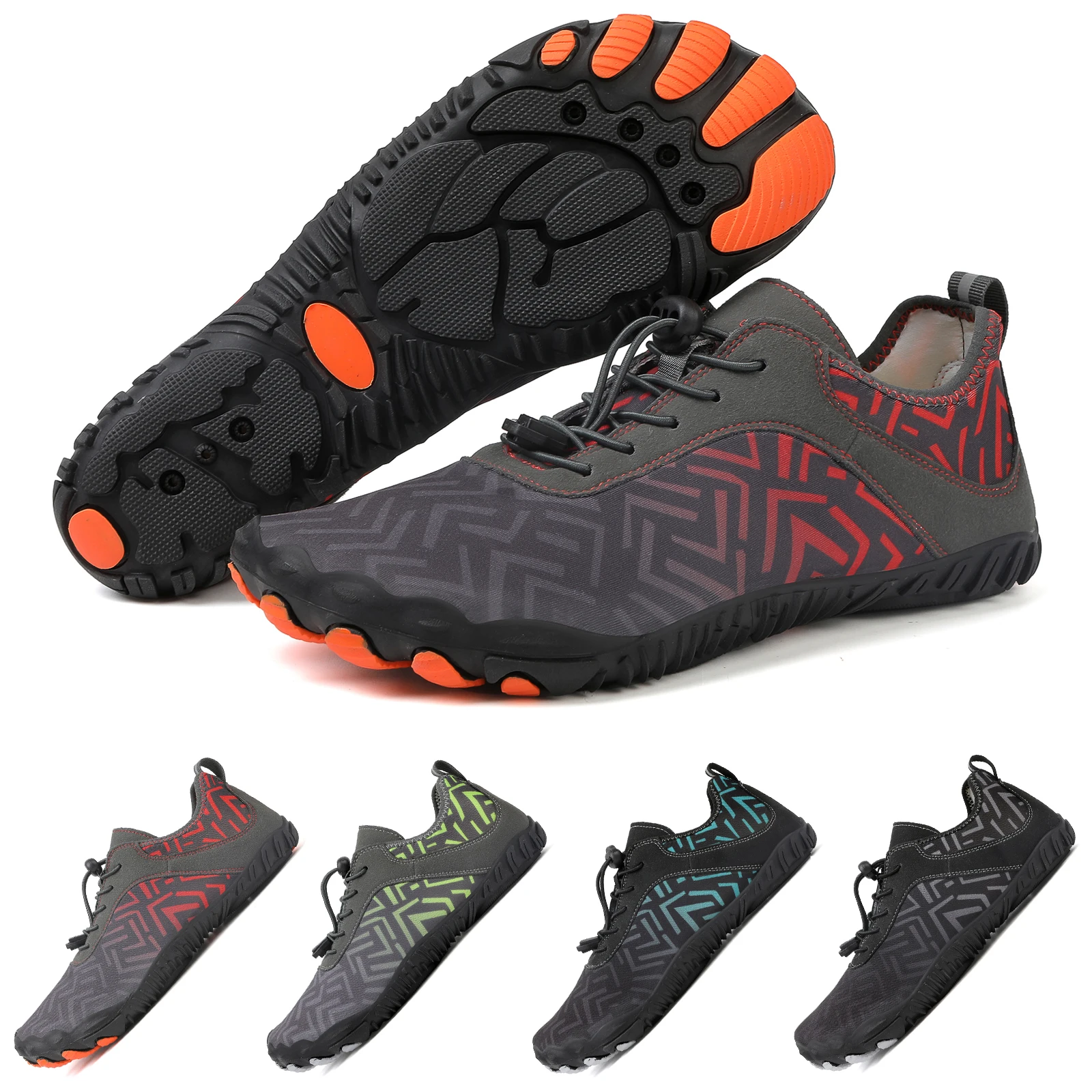 

Summer Hot-Sale Aqua Shoes Men Women Outdoor Water Shoes Breathable Quick-Dry Hiking Sneakers Five-Finger Wading Footwear