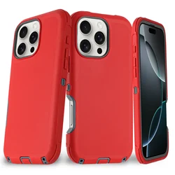 New Heavy Duty Defender Series Case for Iphone 16 16 Pro 16 Plus 16 Pro Max Hard Ott Armor Box Shockproof Rugged Protect Cover