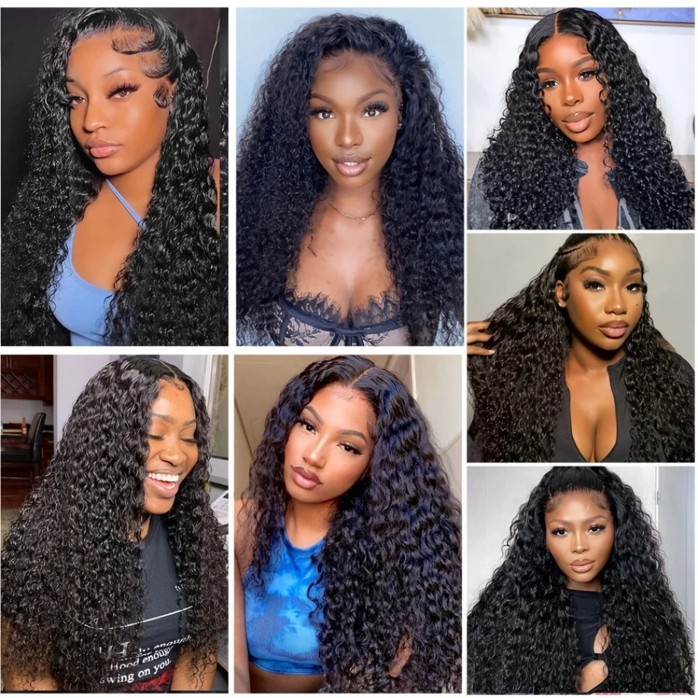 Rambut Manusia Gelombang Keriting 24 26 28 & 20 Inci 3 Bundel dengan Penutupan Renda 4X4 100% Rambut Belum Diproses Rambut Gelombang Alami Pakan Ganda