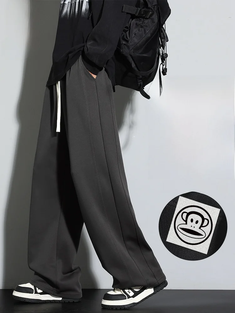 

Мужские повседневные брюки Paul Frank свободного прямого кроя, комфортные, в американском стиле, осенние новинки, из смесового полиэстера и хлопка